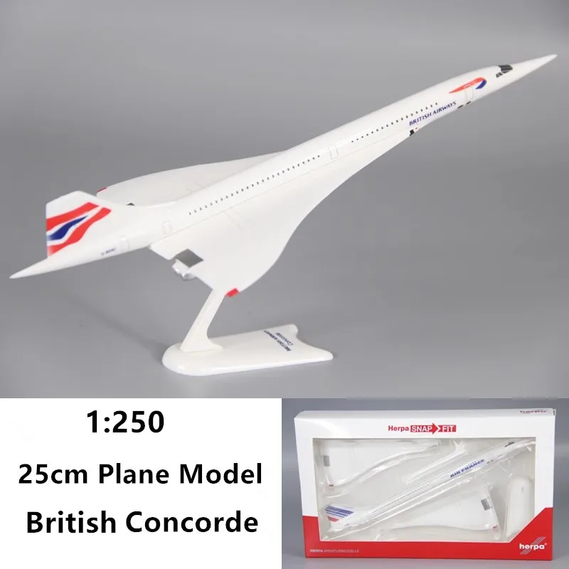 

1:400/1:200/16 см/20 см Модель Air France/British Concorde Series Литой под давлением самолет из сплава W Stand Airlines Коллекция Airways