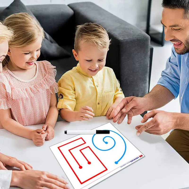 Jouet de dessin Montessori, stylo, contrôle, formation, couleur, forme, jeu de correspondance, activités d'apprentissage pour tout-petits, livre éducatif