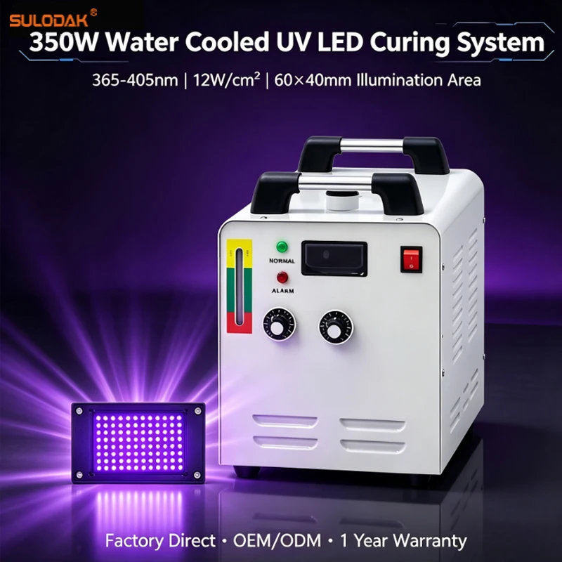 6040 350w  water Cooled  UV LED Curing system 395nm UV Ink Drying Light for Epson i3200 Dual-Head 5-7 thUV Flatbed Printer