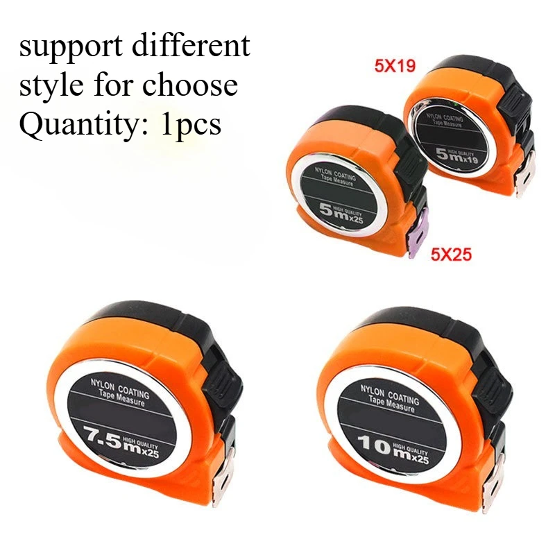 

5m/7.5m/10m Steel Tape Measure Measuring Tool Hard Plastic Engineering Measuring Tool Household Box Measure Engineering Tape