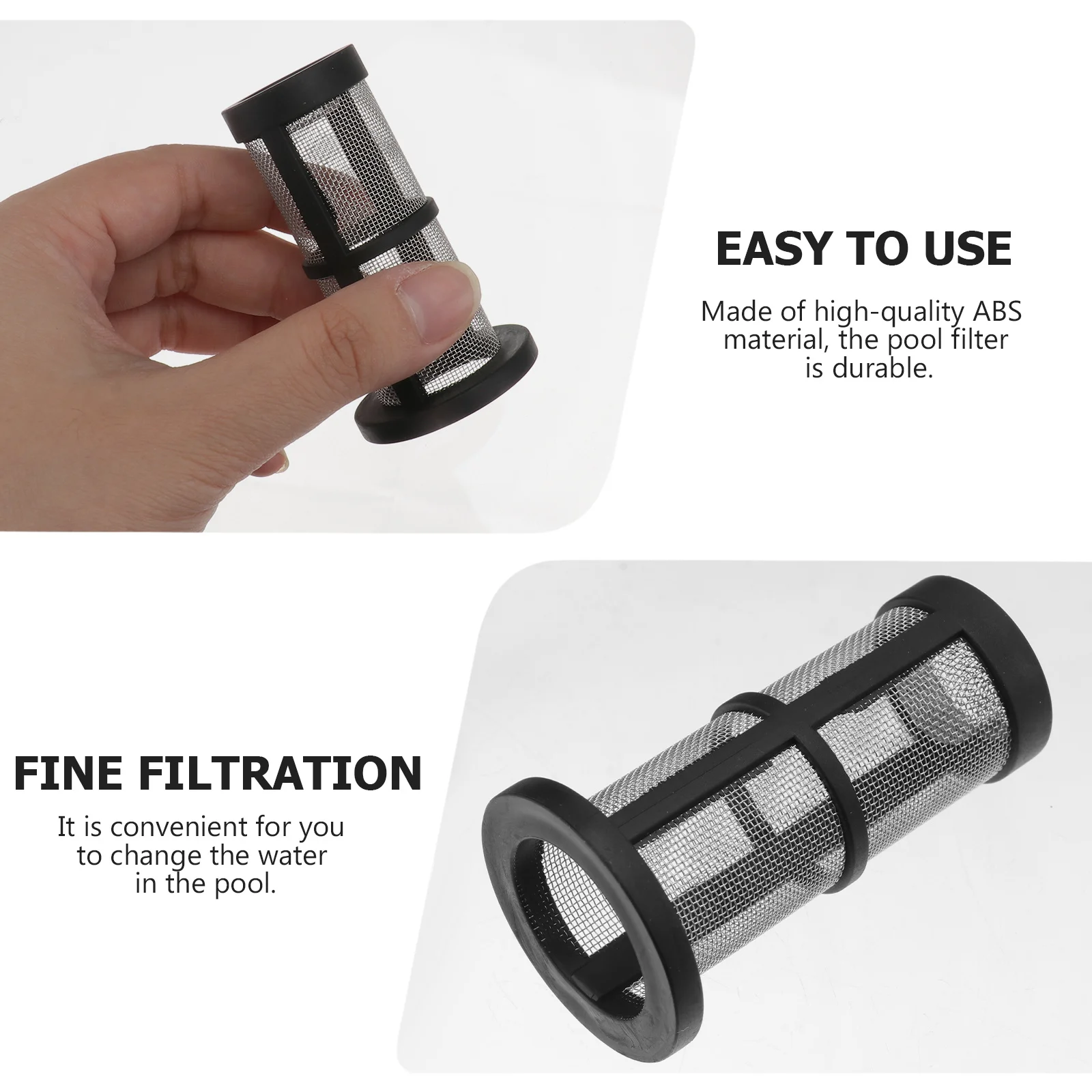 

1Pcs Plastic Pool Strainer Convenient Filter for Clean Water Effective Dirty Particle Removal Pool Strainer Plastic Filter