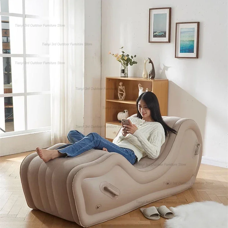 Asiento inflable nórdico para personas perezosas, asiento inflable fácil de llevar, descanso del día, muebles de exterior, Divano HBAS