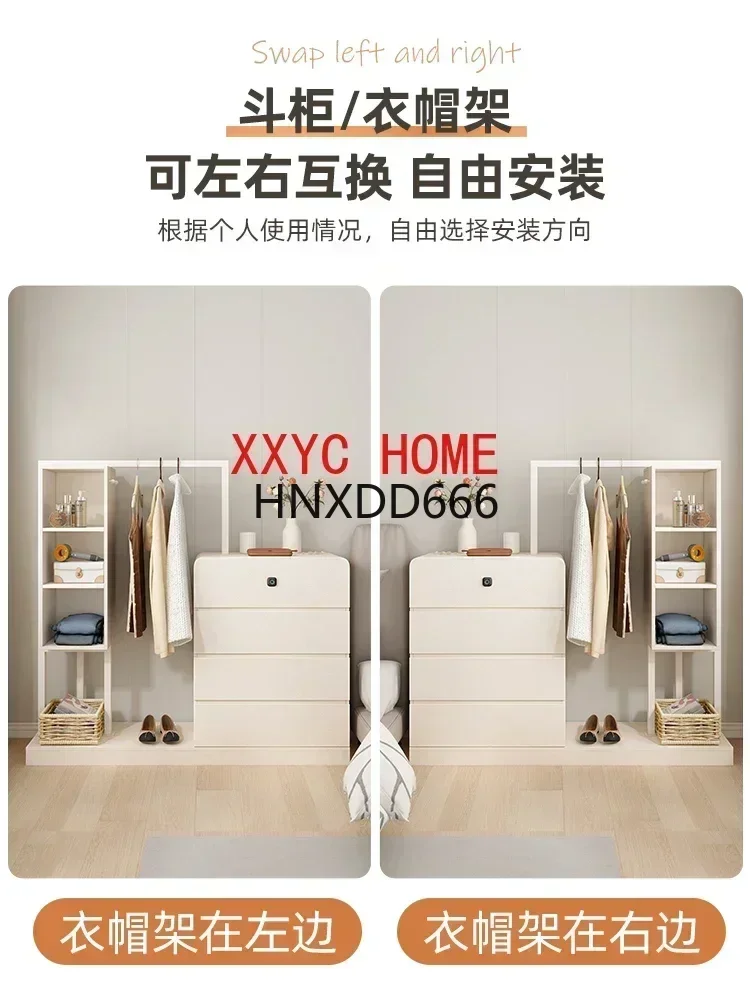 French Cream Style Tailstock Coat Rack Integrated Combination Light Luxury Side Cabinet