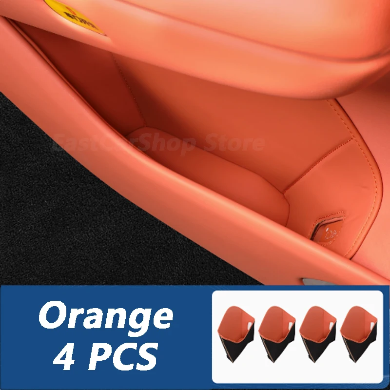 

For Lynk&Co 900 2025 2026 Car PU Leather Door Armrest Storage Box Multi-function Box Container Tidying Accessories