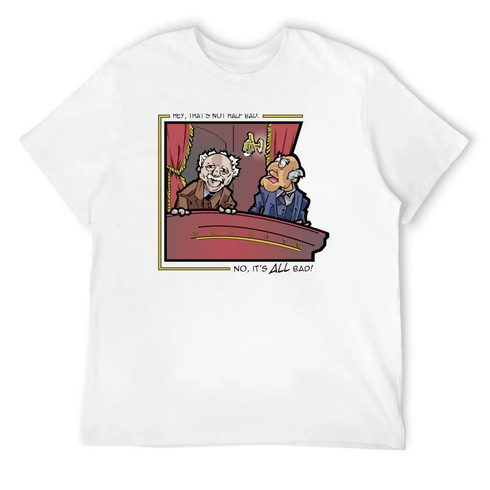 Statler and Waldorf: The Hecklers T-Shirt basketball graphic tees summer shirt kawaii clothes t shirts for men cotton