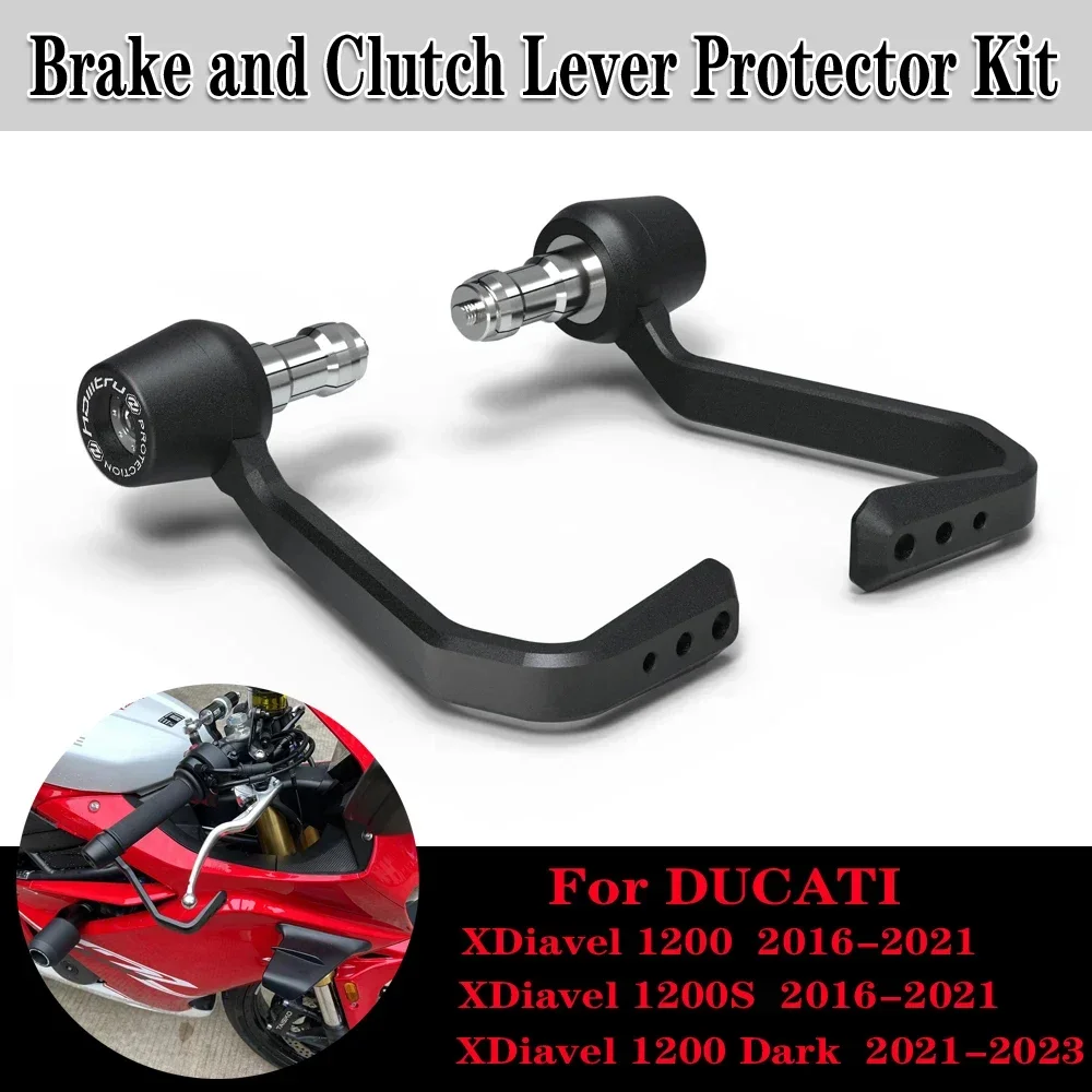 Motorcycle Brake and Clutch Lever Protector Kit For Ducati XDiavel 1200 1200S 2016-2023