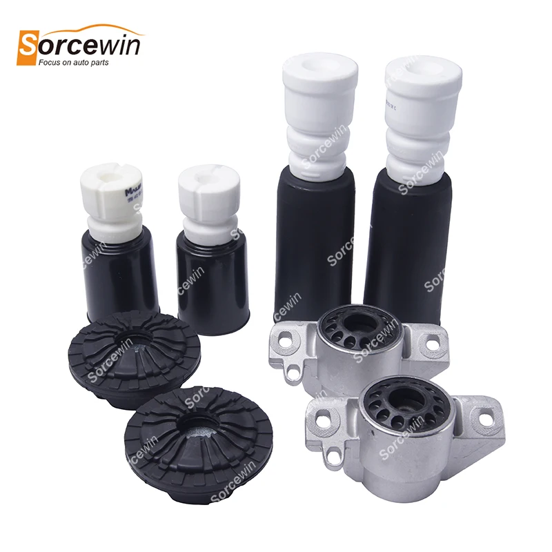 

8PCS For For Porsche Macan 95B 2014-2019 95B Front Rear Strut Mount Bearing Buffer Rubber Dust Cover 8KD513353 8K0411377C
