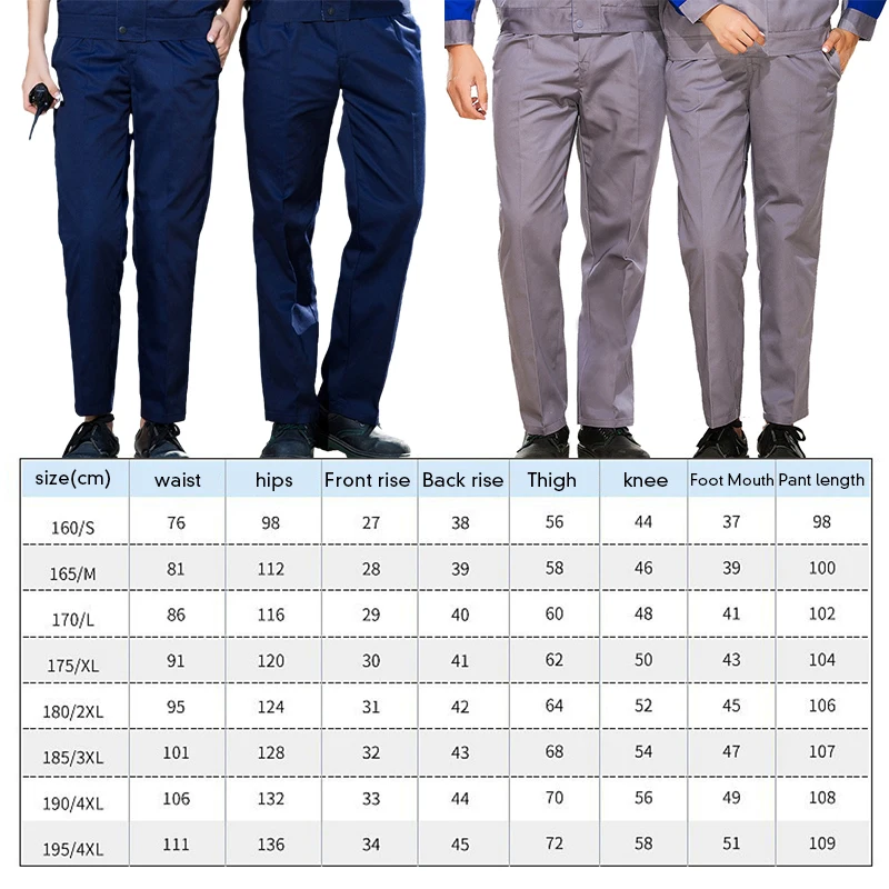 Men Loose Chef Uniform Trousers Western Restaurant Waiter Kitchen Work Wear Pant Construction Workshop Worker Cargo Pants Men