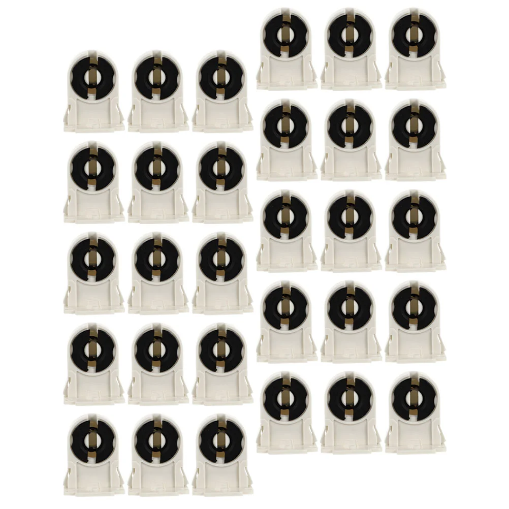 

30 Pcs Bulbs Lamp Holder Adapter Fluorescent Light Tube Socket Bracket LED Tombstones