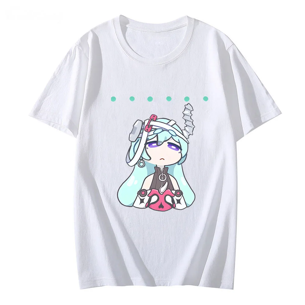 MiHoYo Honkai Impact 3rd Hot Game T-shirts MEN Speechless Ellipsis T Shirts 100% Cotton Tshirts Spring and Summer Short Sleeve