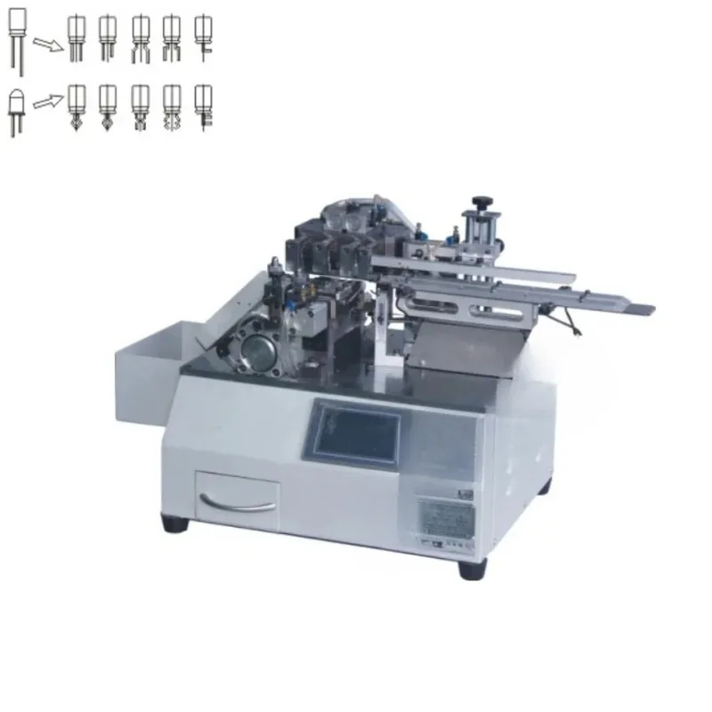 FL-810 Máquina dobladora de corte de plomo de componentes radiales sueltos de alimentación vibratoria