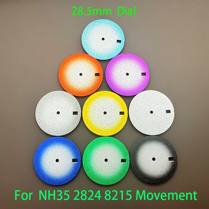 Mod Watch NH35 dial 28.5mm Dial sand gold patterned surface for NH35 nh36 8215/2836/2824 movement Machinery watch accessories