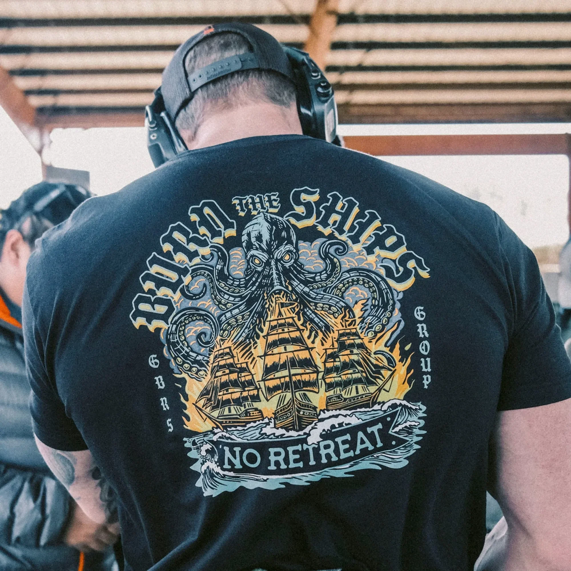 

2025 Summer New The GBRS Group Always Wears Aggressive T Shirts Gym Sports Theme Printed Short-sleeved Cotton T-shirt Unseix