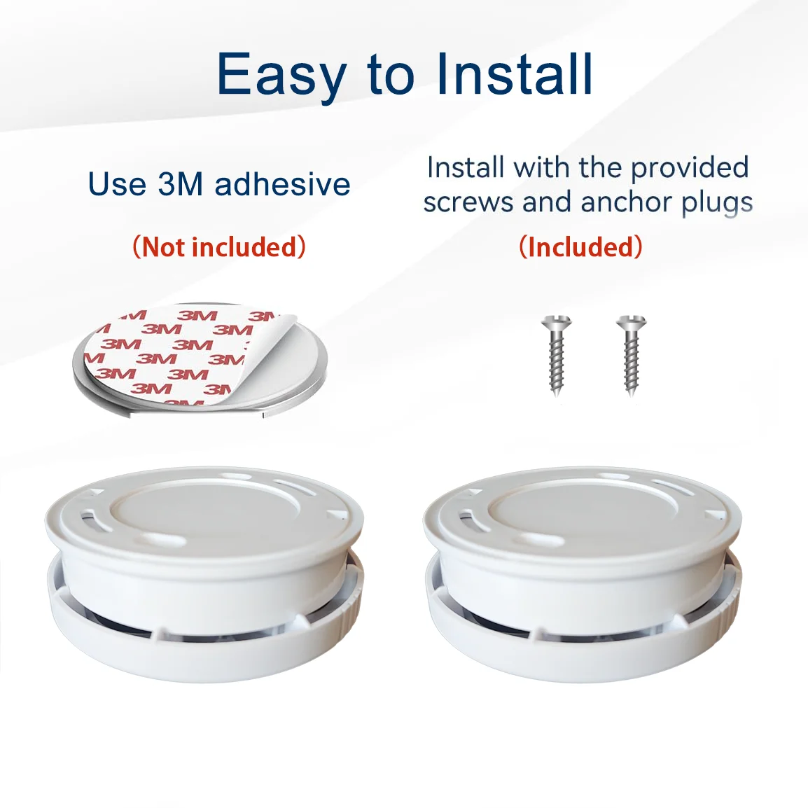 Smoke Detector 9V Replaceable Battery Smoke And Fire Alarm Smoke Sensor Low Battery Beep For Kitchen Bedroom Office CE EN14604