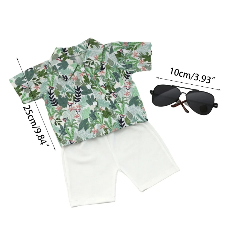 Photography Props Shirt Shorts Sunglasses Birthday Photo Costume Newborns Outfit for Toddlers Photoshoot Clothes