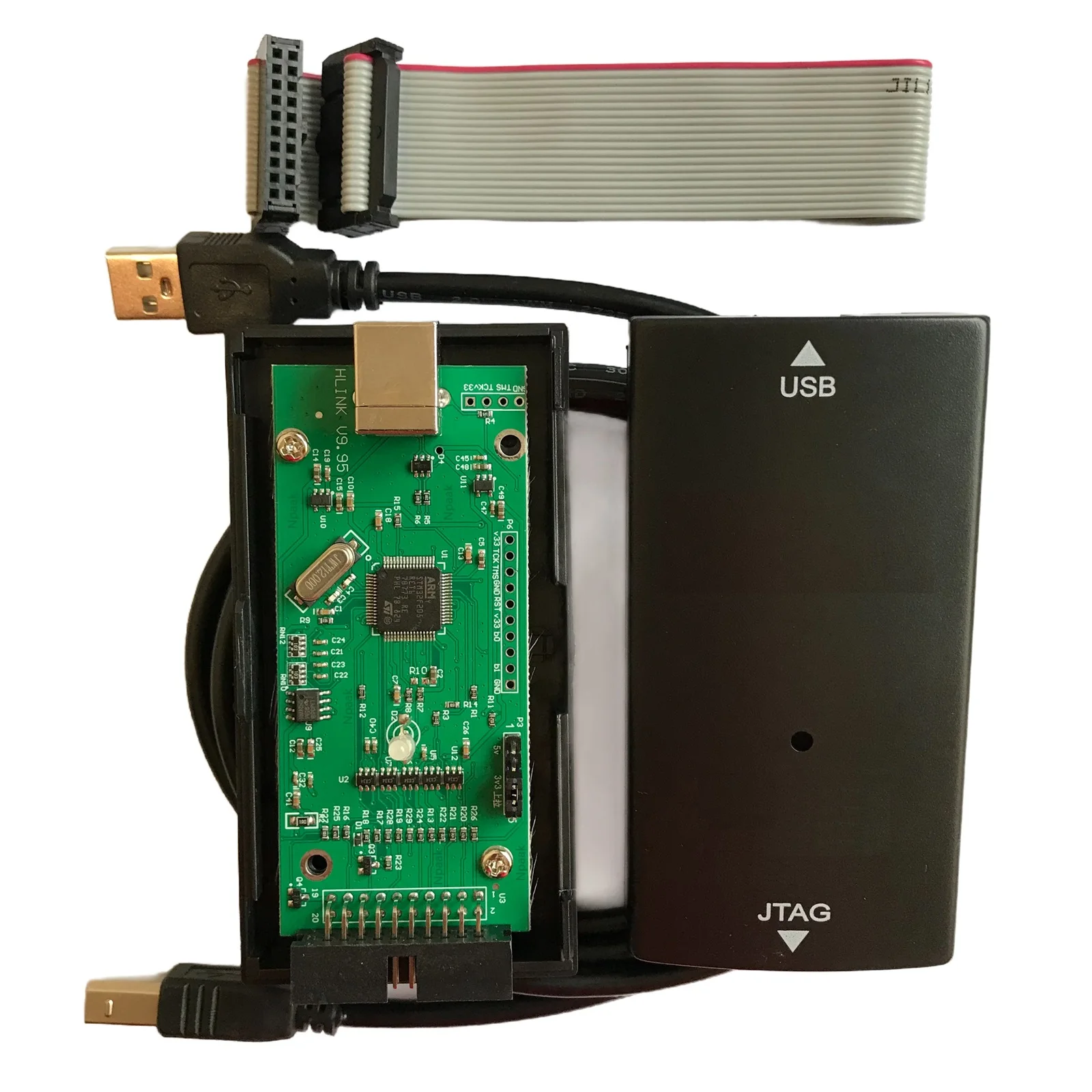 JLink V9 dla J-LINK V9 J LINK STM32 Emulator Debugger JTAG SWD Programmer ARM MCU Debug Tool PK Jlink V12 Support Newest Soft