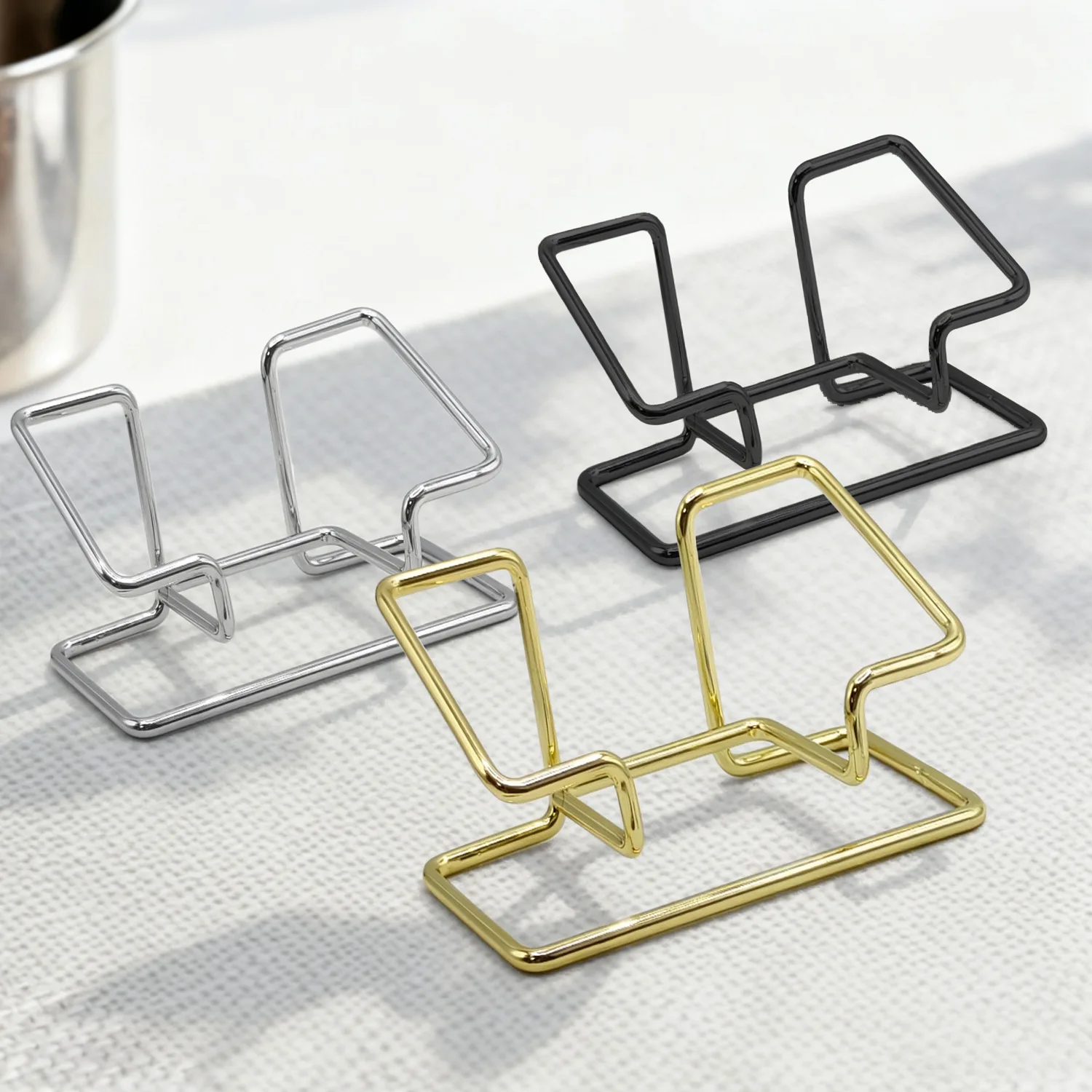 Business Cards Holder Desk Bracket Cards Organizer Office Gift Display Holders Business Card Holder Desk Bracket KPBQSN02 view 4