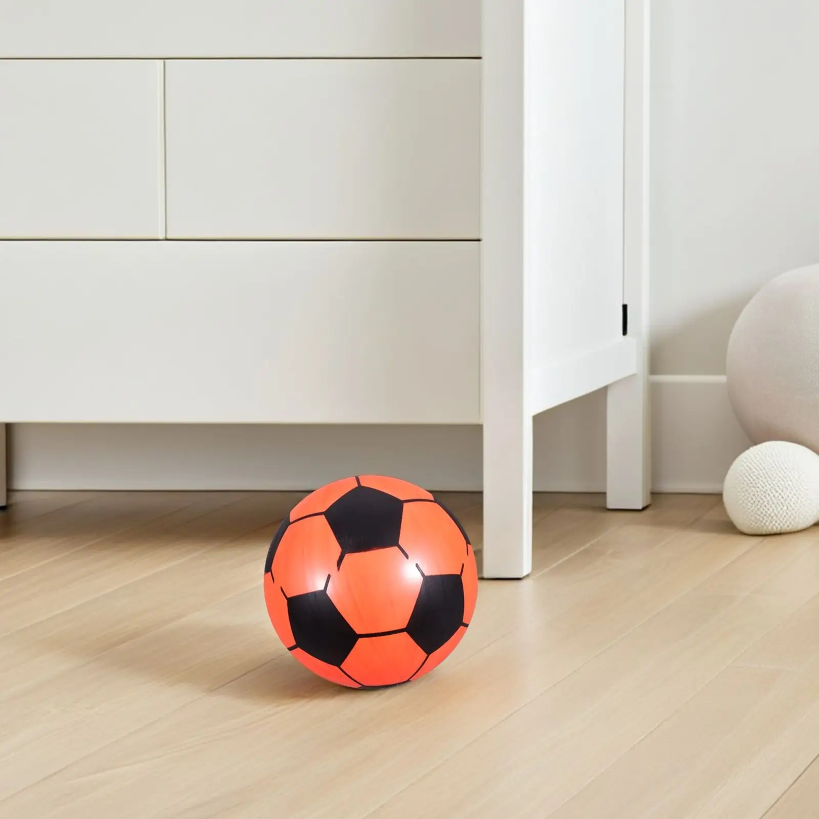 6 pièces Mini Football gonflable Football Softball balle fille fête faveurs amusant sport jouer Stress presser balles jouet (couleur aléatoire)