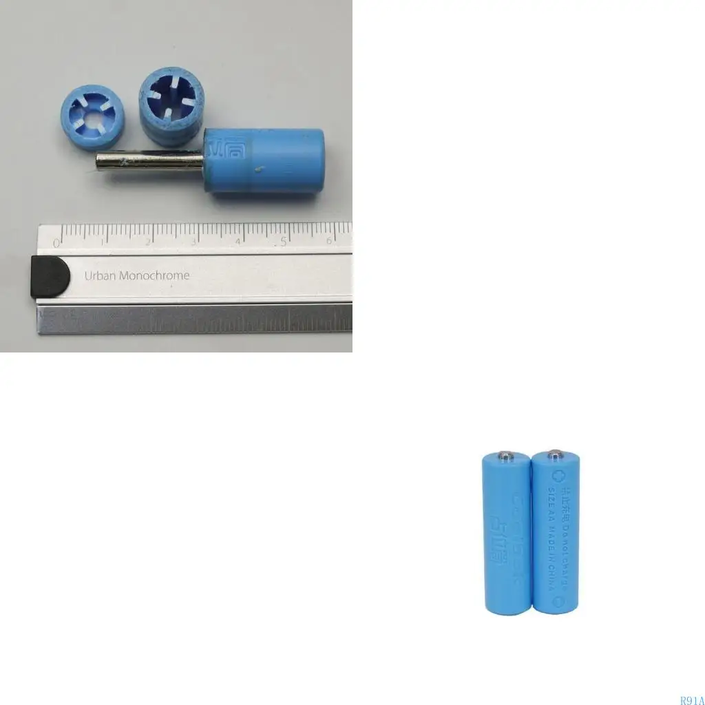 R91A Fake Battery for Case for Shell Placeholder Dummy Cells for Lithium Iron Phosphate Battery AA Size 14500 Conductor