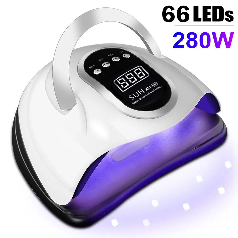 Professional 66 LEDs UV Gel LED Dryer Light Nail Lamp for Nails Manicure Gel Polish Nail Art Accessories Curing Gel Toe Nails