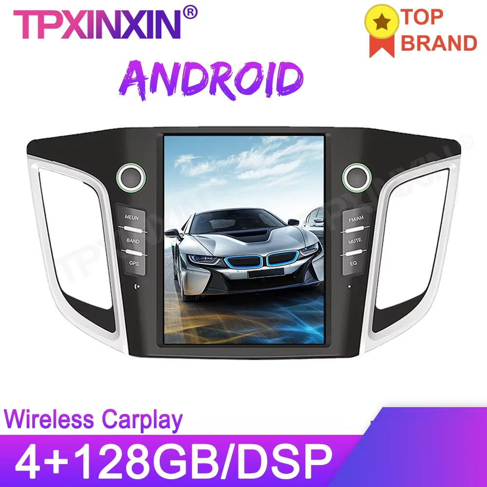 Android 13.0 8+128G For Hyundai IX25/Creta Car GPS Navigation Stereo Headunit Multimedia Player Auto Radio Tape Recorder Carplay