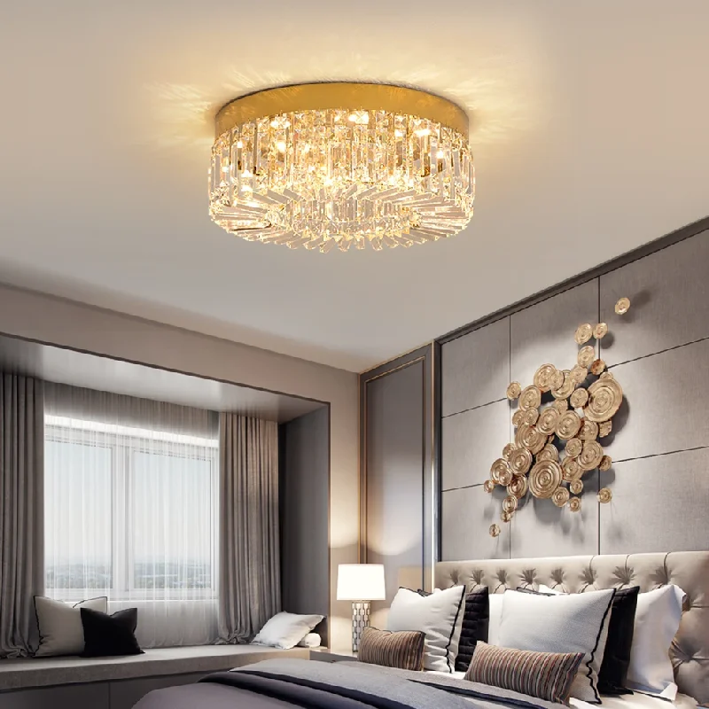 

Modern Crystal Ceiling Lights Nordic LED Chandelier Gold Luxury Home Decoration Lighting Fixtures For Living Room Bedroom Hotel