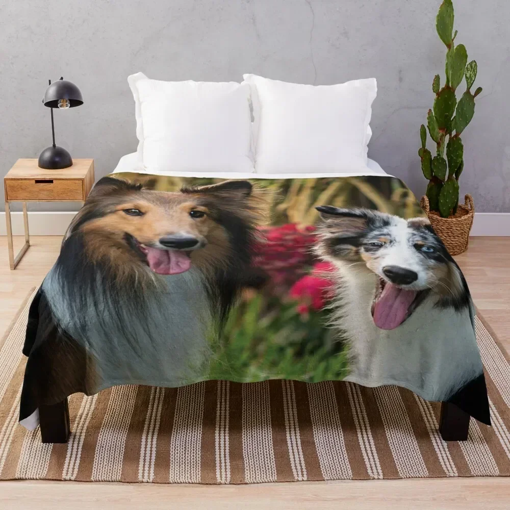 

Cute dogs Throw Blanket Warm Flannel Blanket for Couch Chair Bedroom