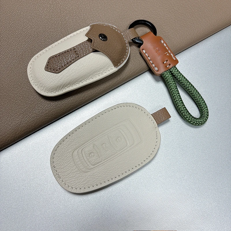 

Simple Style Aluminum Leather Car Remote Key Case Cover For Geely Preface Icon Emgrand Multiple Styles To Choose From