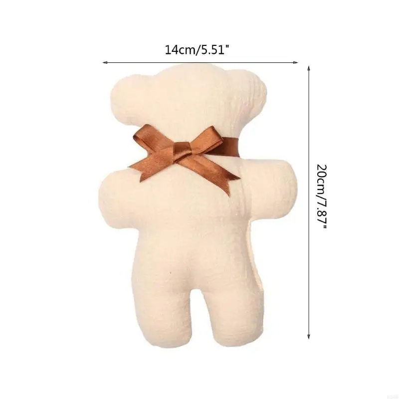 E06f Baby Animal Doll Teether Tobe Zabawanie lalki Ręka grzechotka wypchana zabawka niemowlę śpiąca lalka