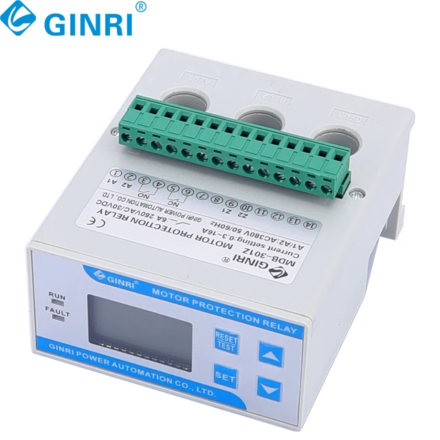 AC 220V,AC 330V Overcurrent And Undercurrent Relays 3 Phase Motor Protection