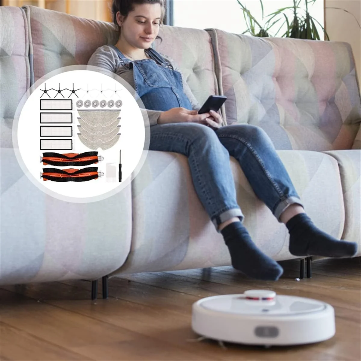 Xiaomi Roborock S5 Max S6 Pure S6 MaxV 진공 청소기 예비 부품 메인 사이드 브러시 HEPA 필터 걸레 천 액세서리