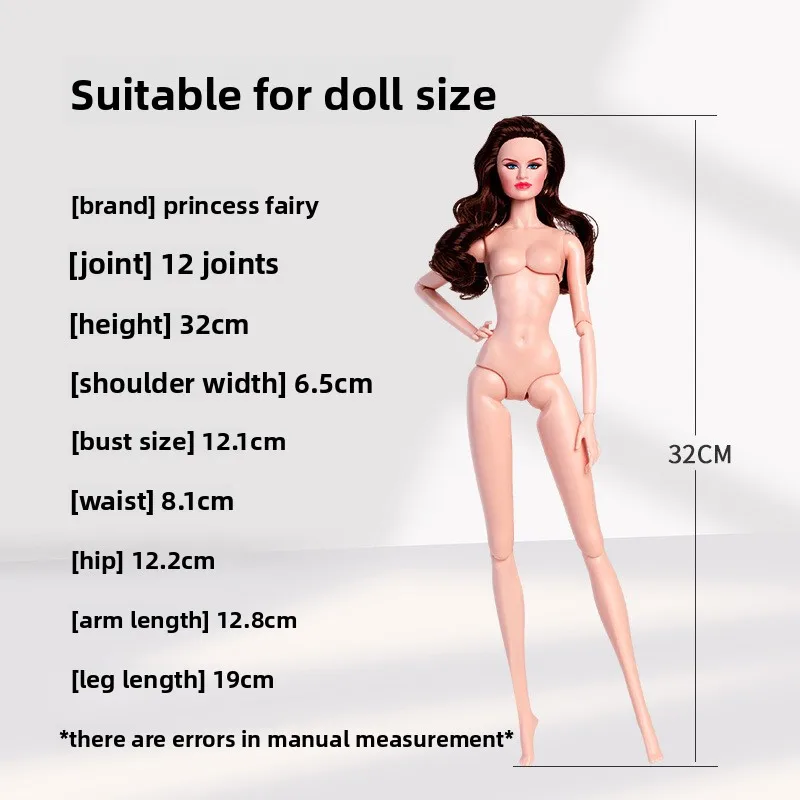 Xianxian Puppe Kleidung Anzug 1/6 Anime BJD 32cm Supermodel Puppe Kleidung Zubehör Rosa Leder Rock Mädchen DIY Spielzeug Sammler