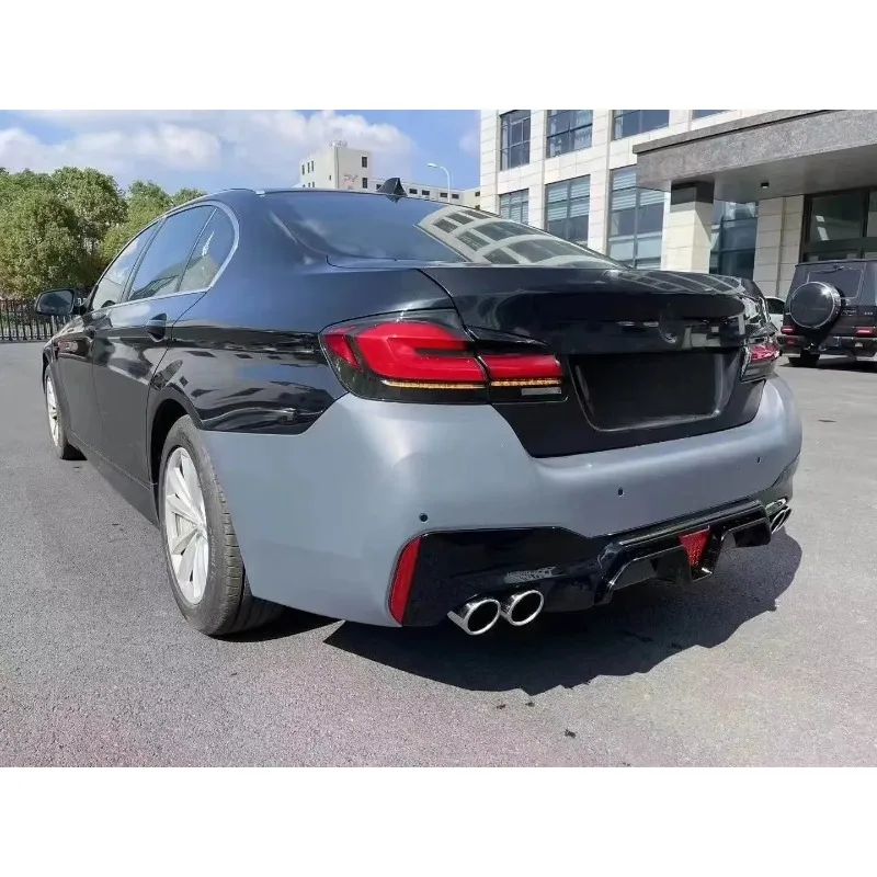 5 Series F10 (2011-2017) مجموعة ترقية كاملة G30 M Power CS Style مع مصابيح أمامية زرقاء LED #6