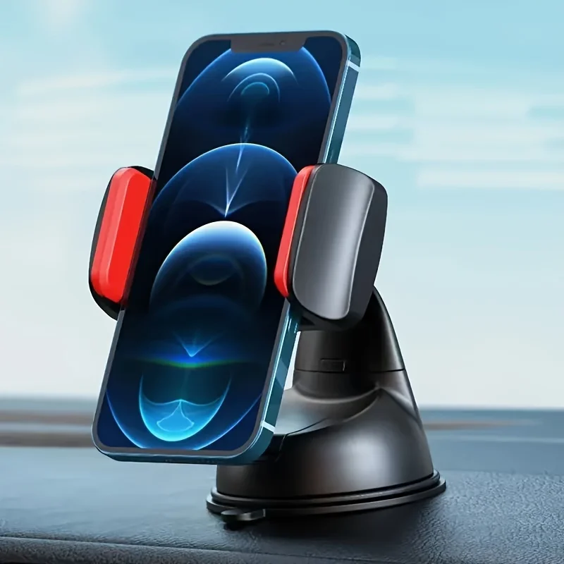 Dashboard Phone Holder, Universal Silicone Anti-Slip Car Mount Bracket for All Smartphones, Easy Installation