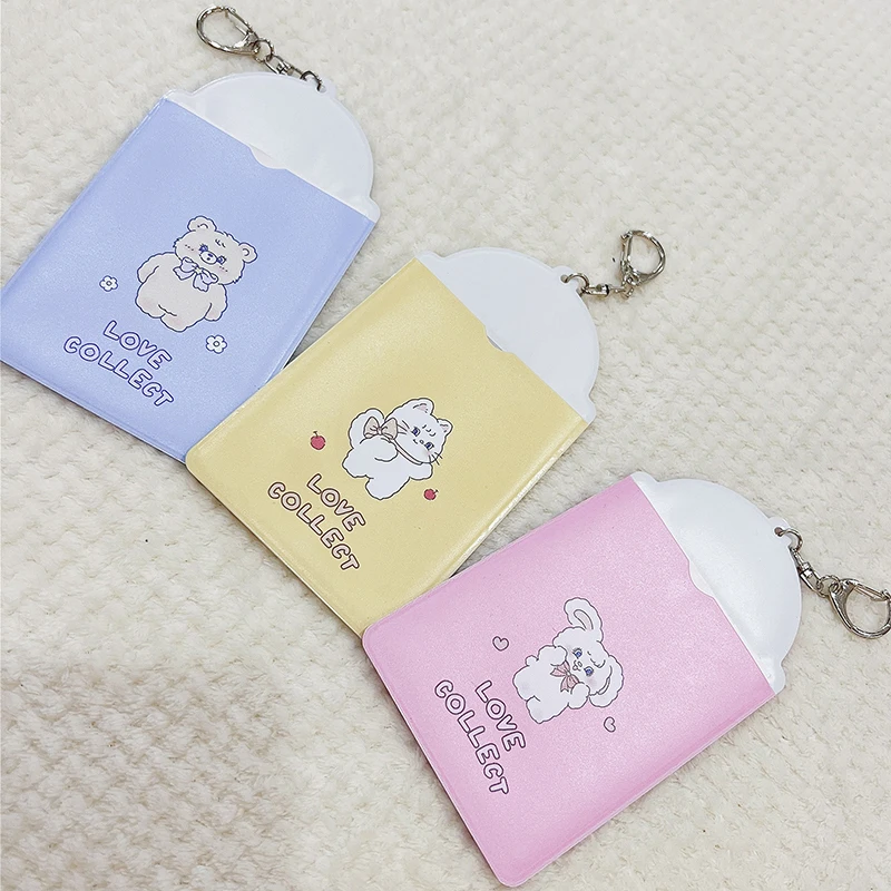 1 Card Slot Card Holder Cover Storage Photo Holder Photo Pocket Pendant Card Protective Sleeve Idol Photo Sleeves Cute Cartoon