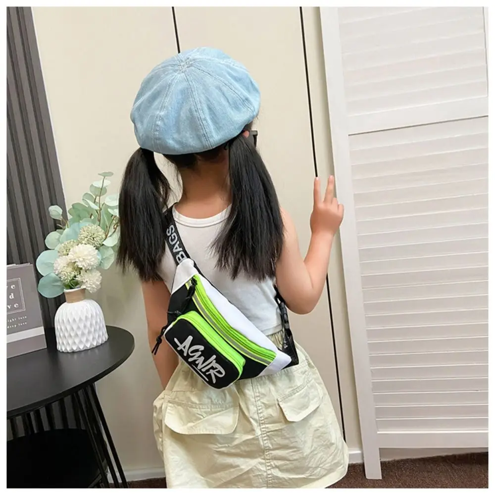 Cute Oxford Fabric Mini Waist Bag Mini Size Banana Shape Kids Fanny Pack Letter Print Banana Bag for Kids Girls Boys