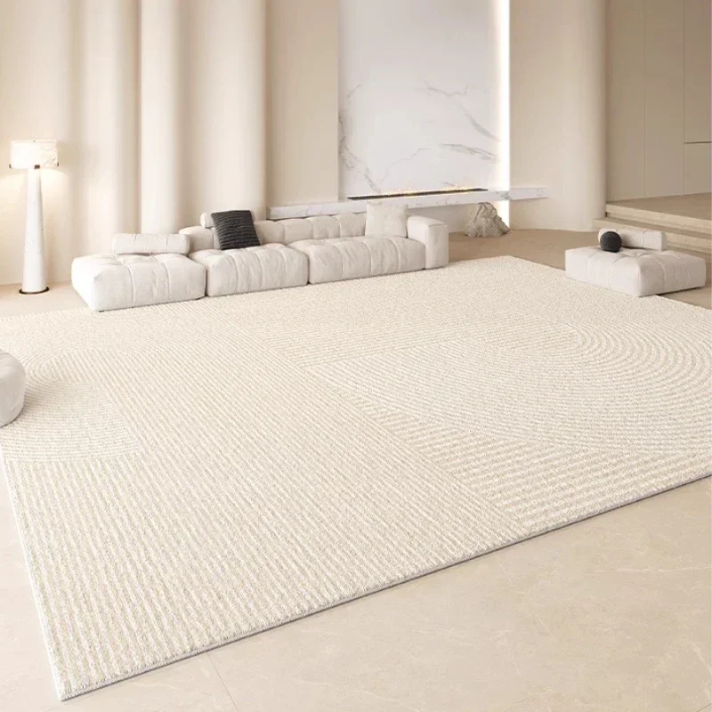 Fluffy Soft Bedside Rug Cream Style Carpets for Living Room Large Area Bedroom Decor Plush Carpet Thick Washable Study Floor Mat
