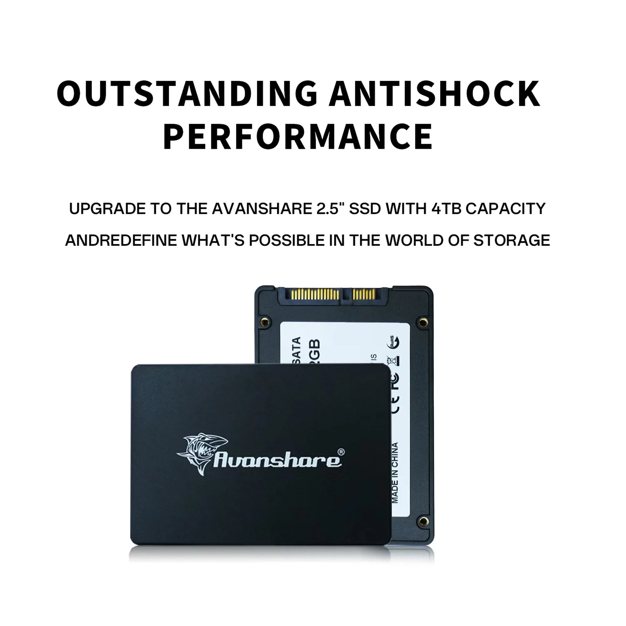 Dysk twardy Avanshare SSD 128 GB 256 GB 512 GB 1 TB Sata 3 2,5 \"2 TB dysk półprzewodnikowy do laptopa stacjonarnego
