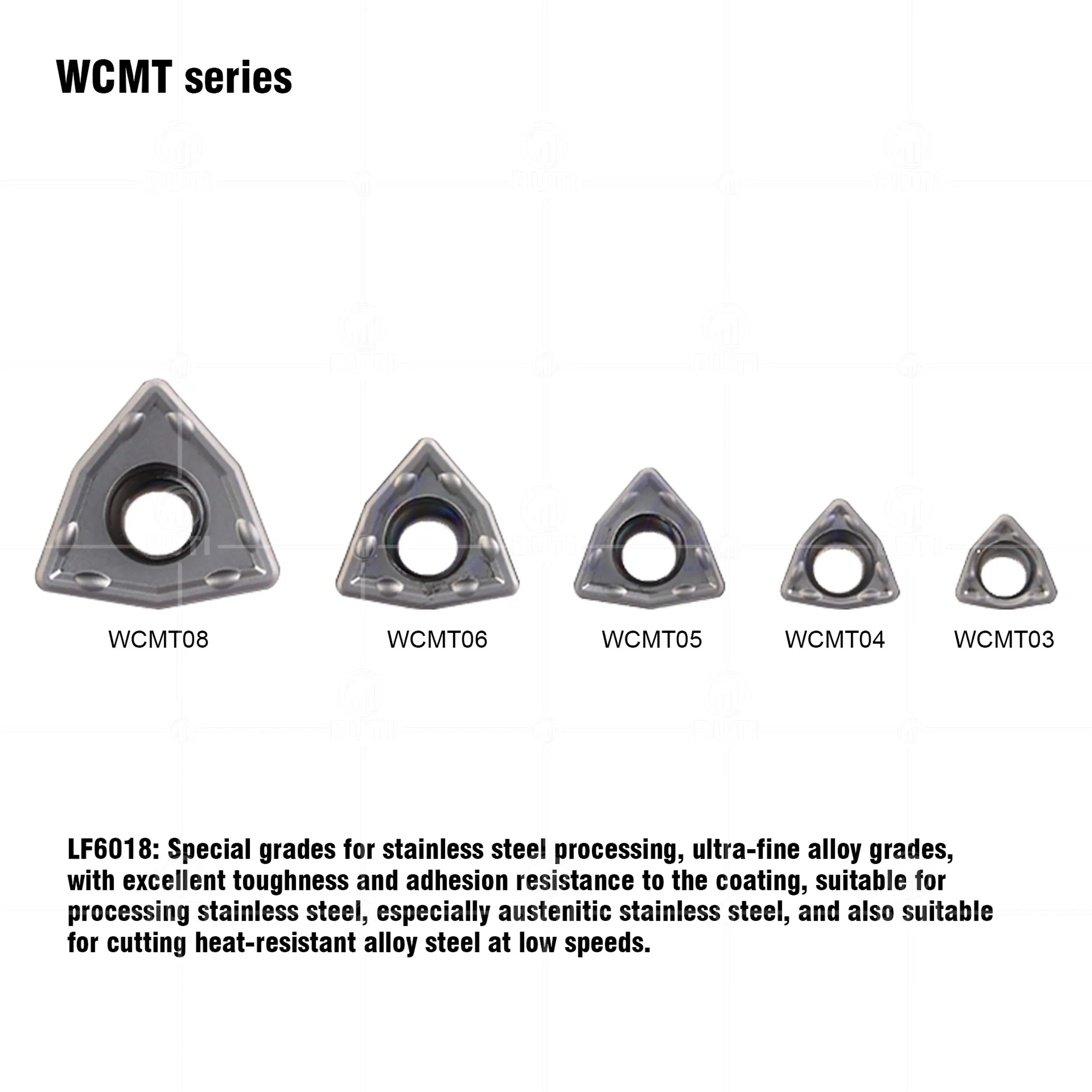 DESKAR 100% Original WCMX020104-SF LF6018 WCMT050308MF LF6018S Numerical Control Lathe U-Drill Blades Processing Stainless Steel