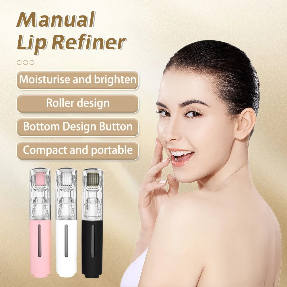 105 Pins Derma-Nadel-Roller, Bartwachstum, Bart-Haarwachstum, 0,2 mm/0,25 mm/0,3 mm, Titan-Nadel, verschönern die Lippenbehandlung, Hautpflege