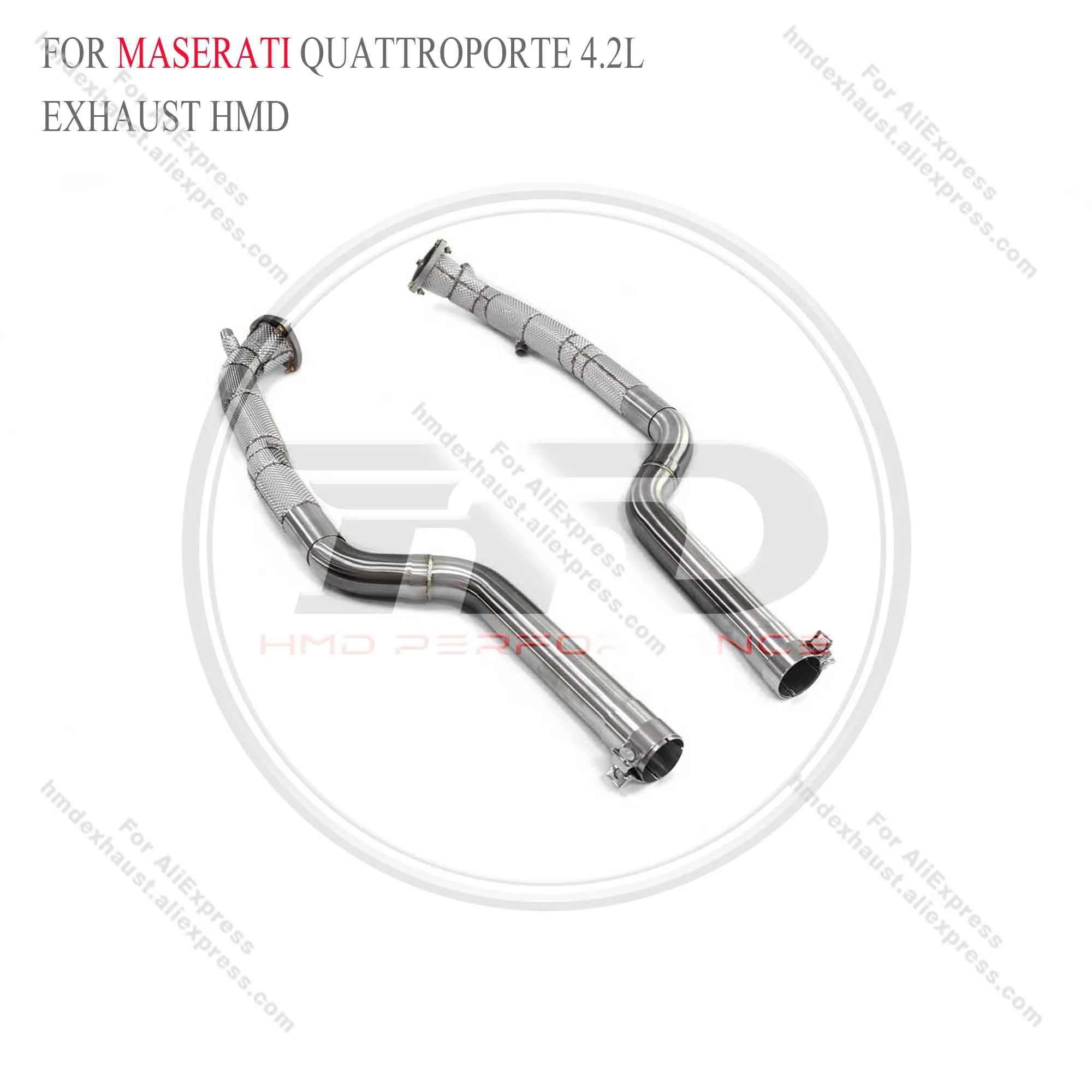 

High Flow Performance Downpipe for Maserati Quattroporte 4.2L HMD Exhaust System Car Accessories With Catalytic Converter