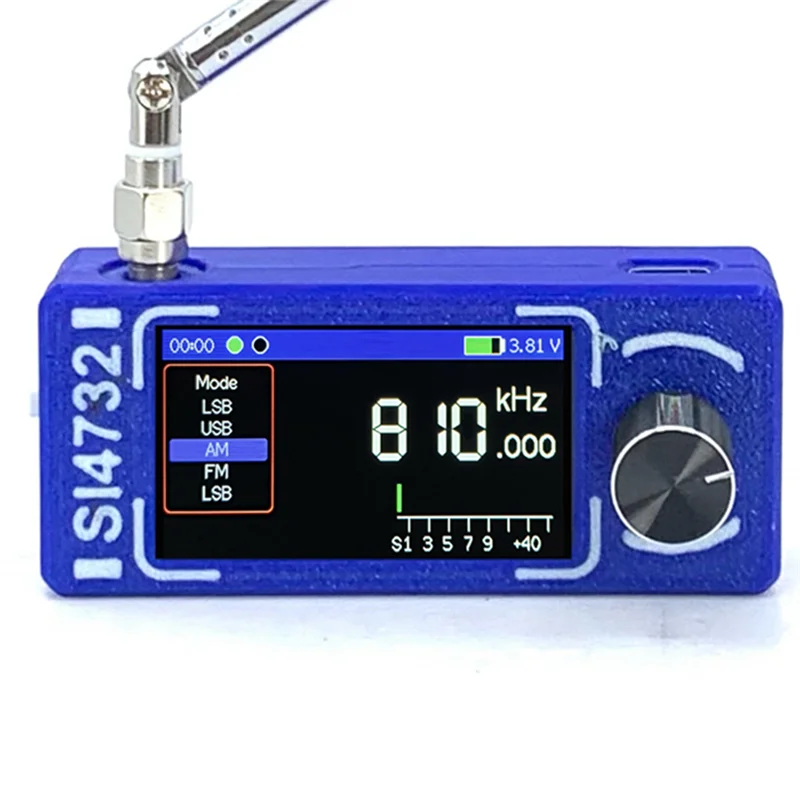 ABBP-Mini Station ESP32-S3 Receptor de rádio de banda completa suporta FM AM (MW e SW) e SSB (LSB e USB) A