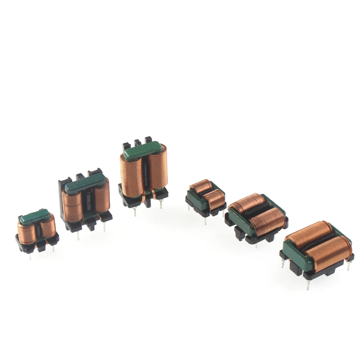 SQ1010 SQ1212 SQ1515 SQ1918 5mH 10mH 20mH 25mH 15mH الوضع المشترك مغو الحث شقة النحاس تصفية EMI خنق عمودي