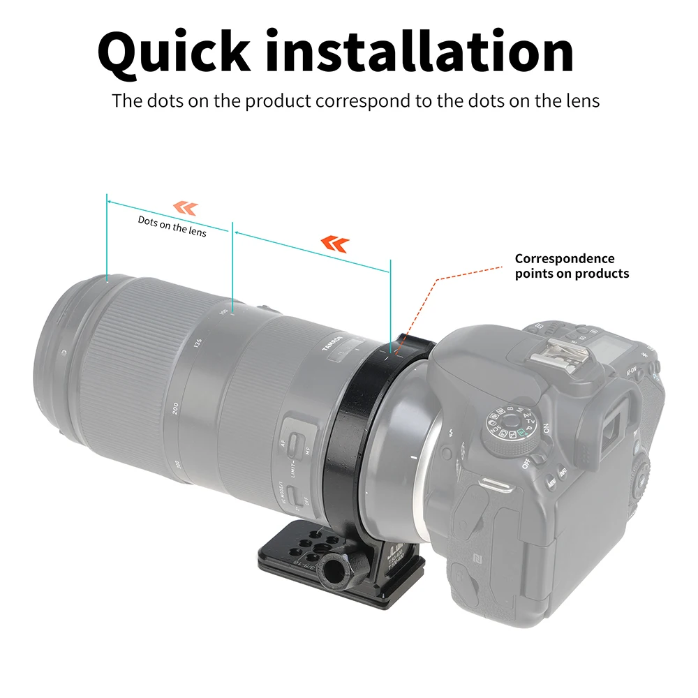 FOTGA-Anillo de montaje de trípode para lente, Collar de liberación rápida para Tamron 100-400mm, Tamron 50-400mm F/4,5-6,3 Di III VC VXD(A067)