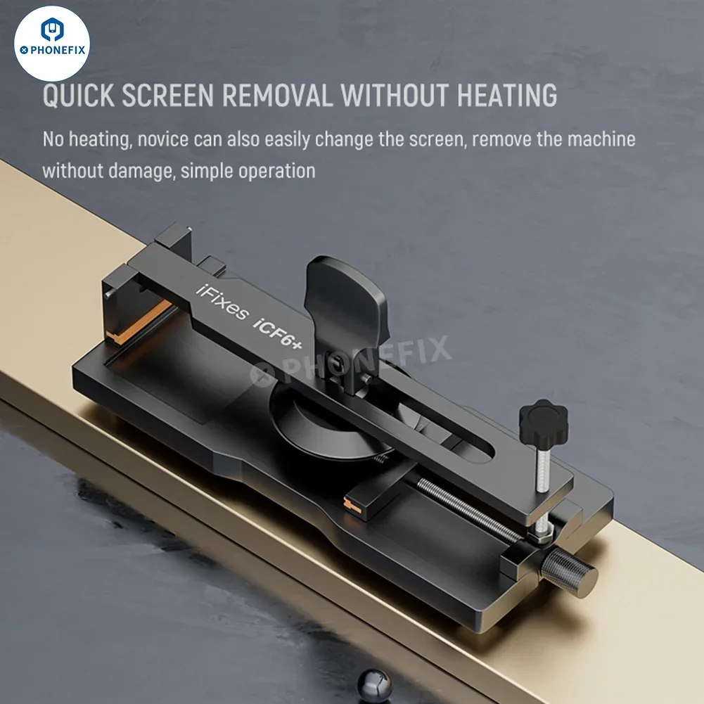 iFixes iCF6 Plus Mobile Phone Screen Open Fixture with Strong Sucktion Cup Portable Adjustable LCD Display Removal Clamp