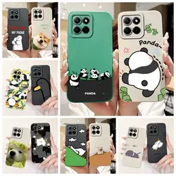 For Honor X8 5G Case Honor X6 VNE-LX1 Cute Panda Cartoon Cover Shockproof Phone Case For Honor X6 HonorX6 HonorX8 5G Soft Fundas