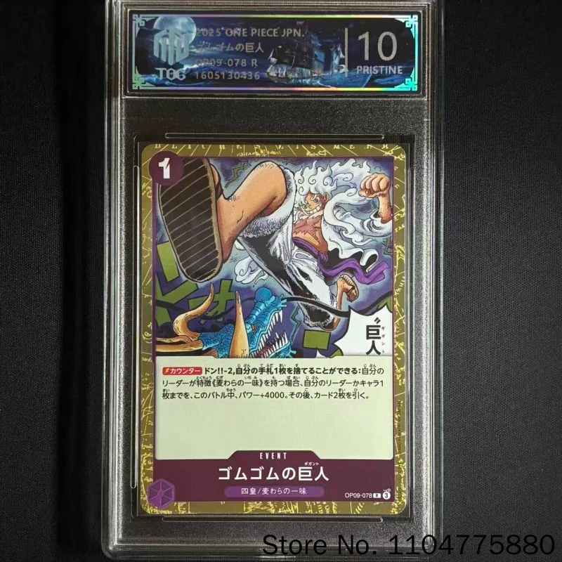 

100%Genuine Op Opcg Graded Cards Monkey D. Luffy Roronoa Zoro Nami Japanese Version Fans Surprise Collection Trendy Gifts Toys