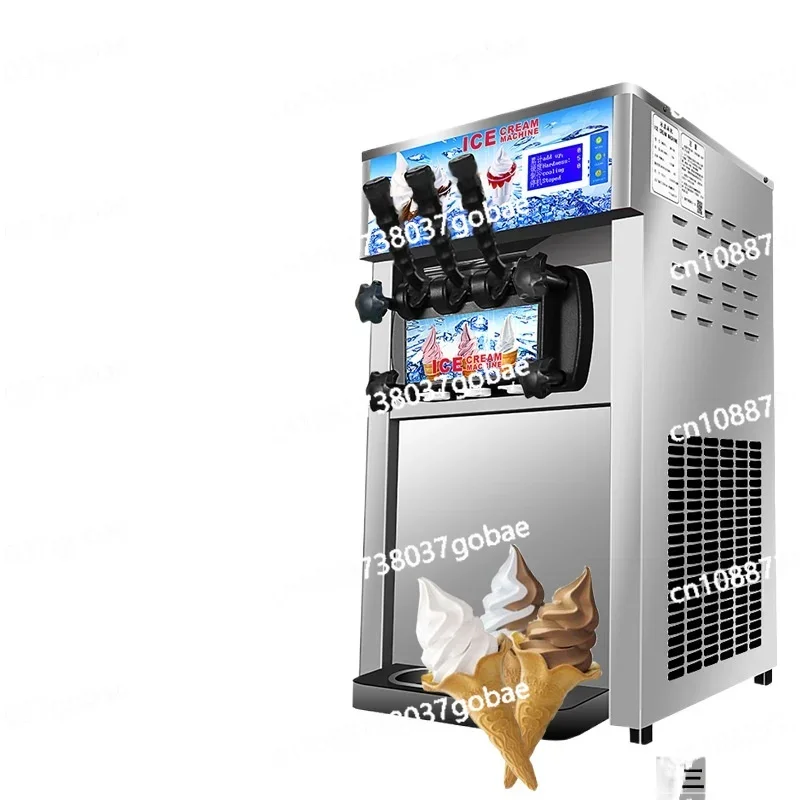 Soft Ice Cream Machine Desktop Commercial Small Ice Cream Machine Stainless Steel Ice Cream Machine Sample ZHIMei Directly