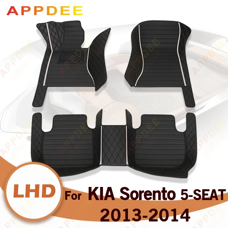 

Автомобильные коврики APPDEE для KIA Sorento (пять сидений) 2013 2014, индивидуальные автомобильные подкладки для ног, искусственная Обложка