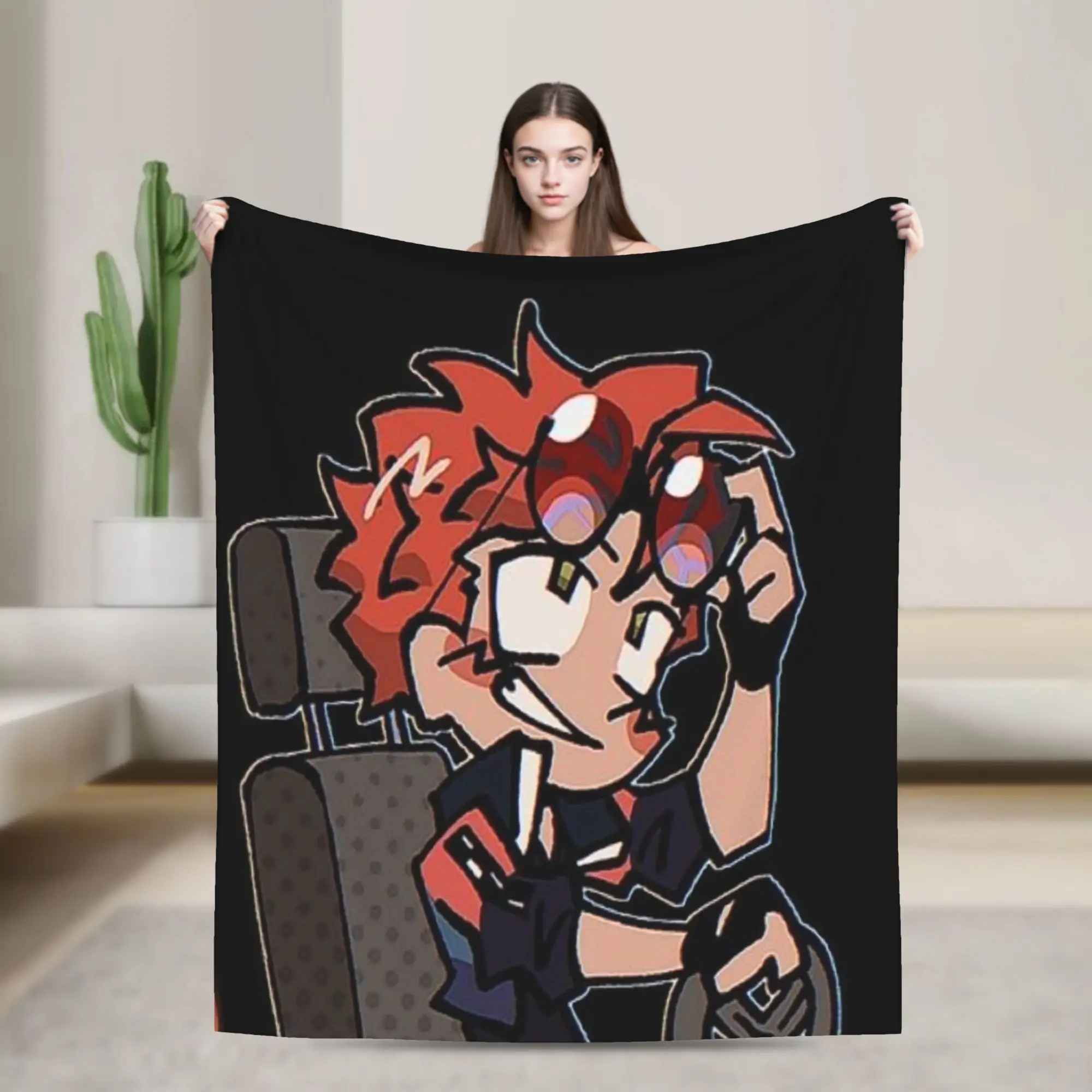 Benny Jackpot Crash Course Eddie Super Warm Blanket  Kids Adult Plush Throw Blanket Print Couch Chair Bedspread Sofa Bed Cover